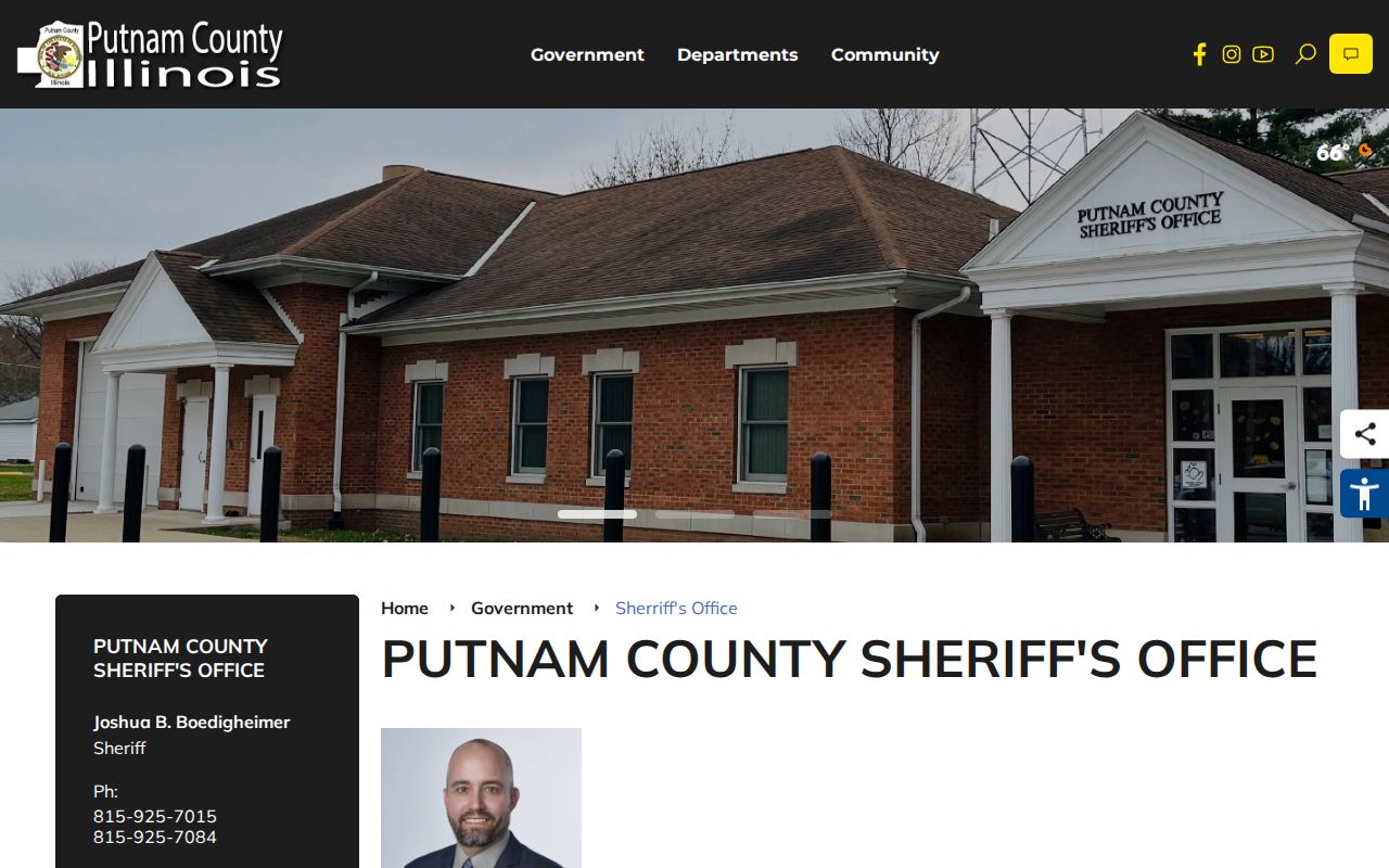 Putnam County Sheriff official home page for arrest and custody records